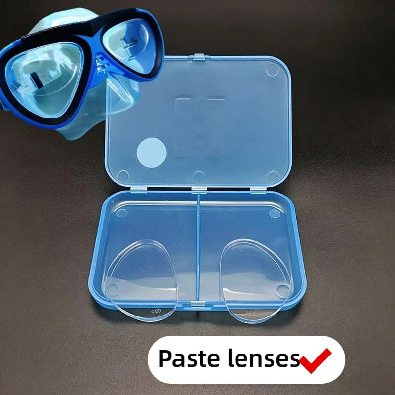 Silicone Stick-on Myopic Lenses Portable Nearsighted Patch Adhesive Sunglasses Swimming Glasses Sports Protective Glasses