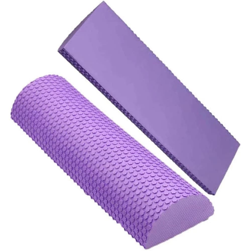 Foam Roller Block for Semicircular Yoga Exercise Roller Bearing EVA Pilates Fitness Gym Fitness Gym Fitness Muscle Restoration
