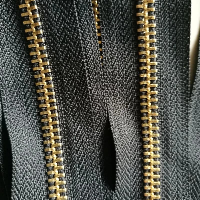 10 m/lotto YKK catena con cerniera in metallo oro rame ottone per borsa in pelle valigia scatola giacca stivali artigianato accessorio per cucire su misura fai da te