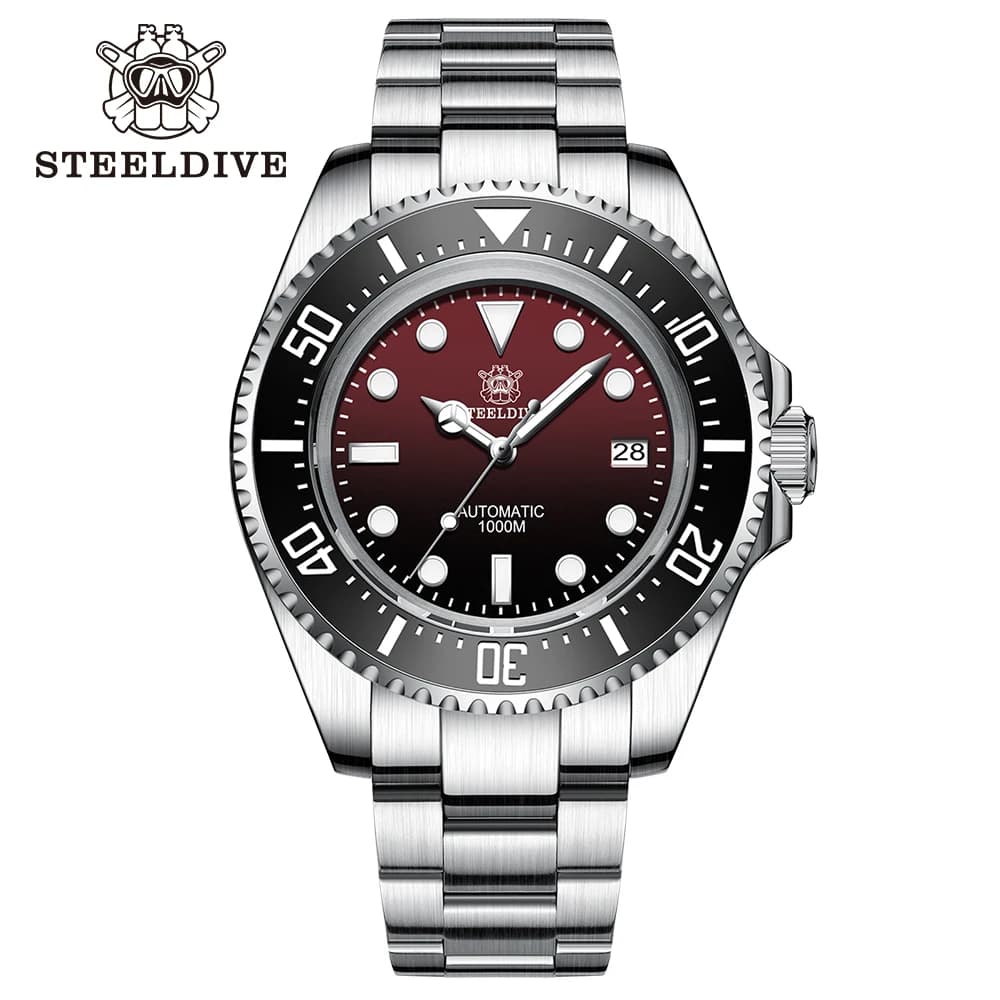 NEW STEELDIVE 1000M Mechanical Wrist Watch Waterproof SD1964 Big Water Ghost Luxury Watch For Men Super Blue Luminous Watch