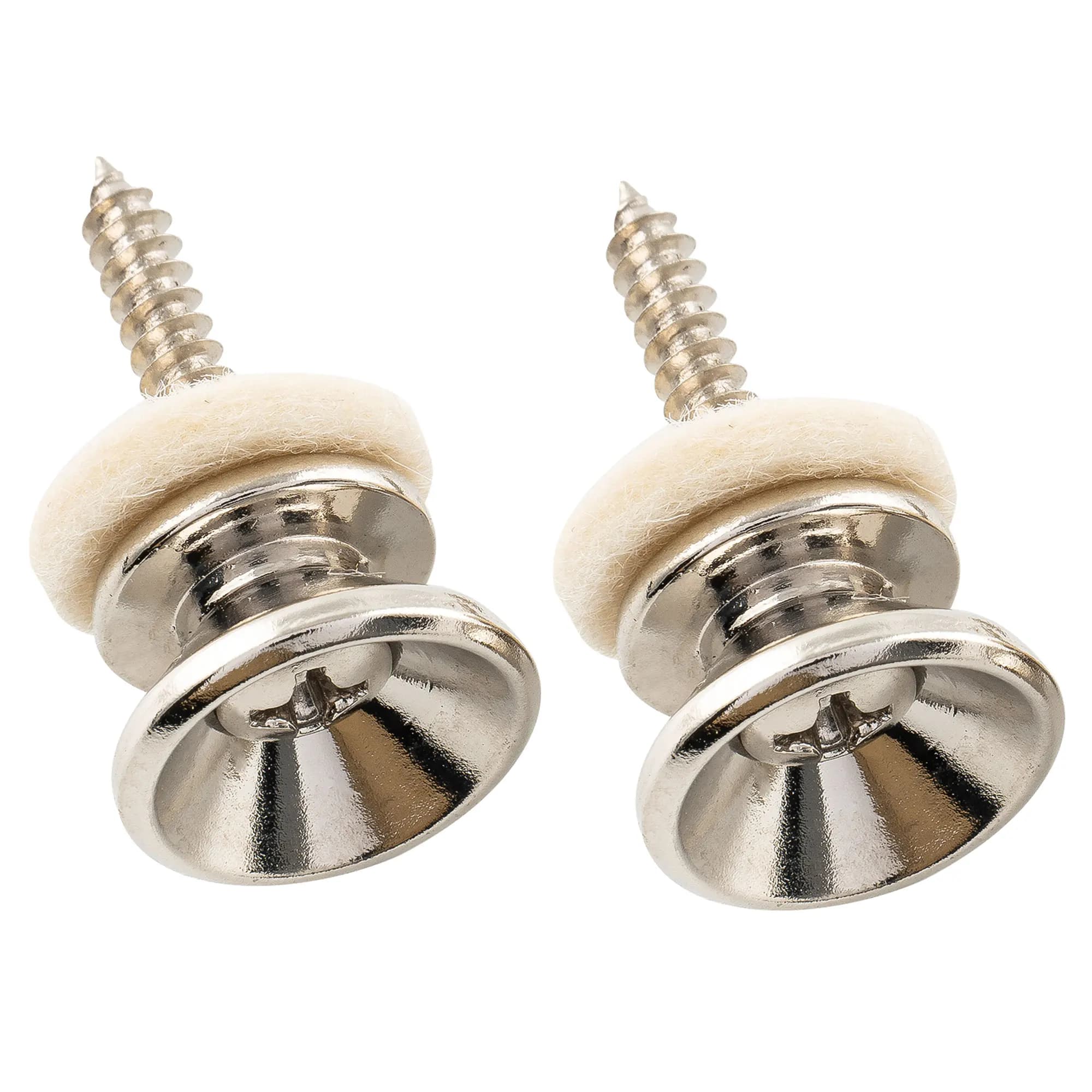 Perni terminali per bottoni con cinturino in acciaio Musiclily Pro per chitarra elettrica contabile (set di 2)