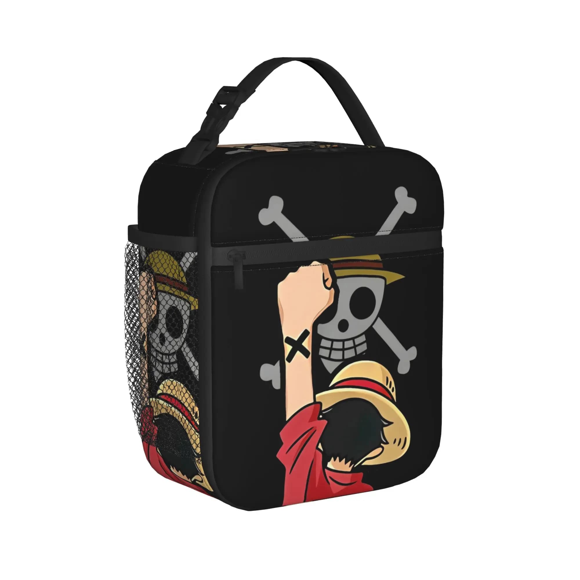 Monkey D Luffy Anime Borsa termica per il pranzo, borsa termica riutilizzabile, contenitore per il pranzo, borsa termica grande per il pranzo, borsa per la conservazione degli alimenti