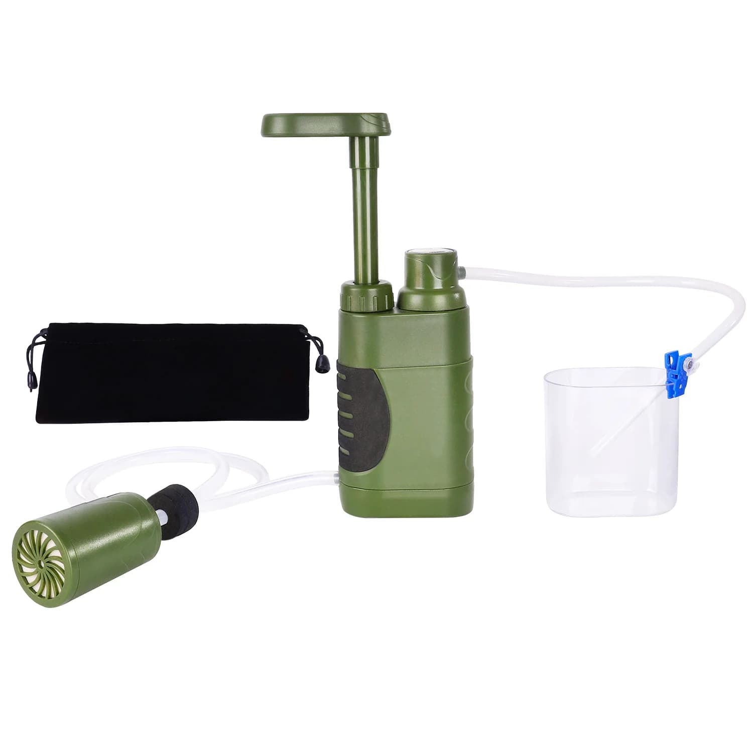 Pompa portatile per filtro dell'acqua ad osmosi inversa Sistema di purificazione dell'acqua per esterni Attrezzatura sopravviviale per campeggio Escursionismo Viaggi Emergenza