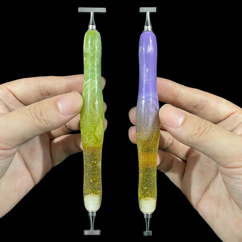Beautiful Shiny Threaded Diamond Painting Pen Multifunctional Metal Screw Thread Pen Tips Diamond Embroidery Accessories
