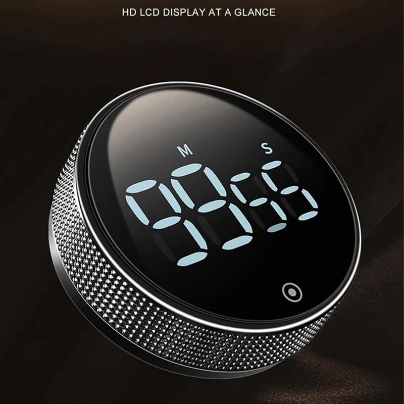 Kitchen magnetic smart timer digital chronometer wall boiling egg minutes timer studio for kids shower visual alarm clock