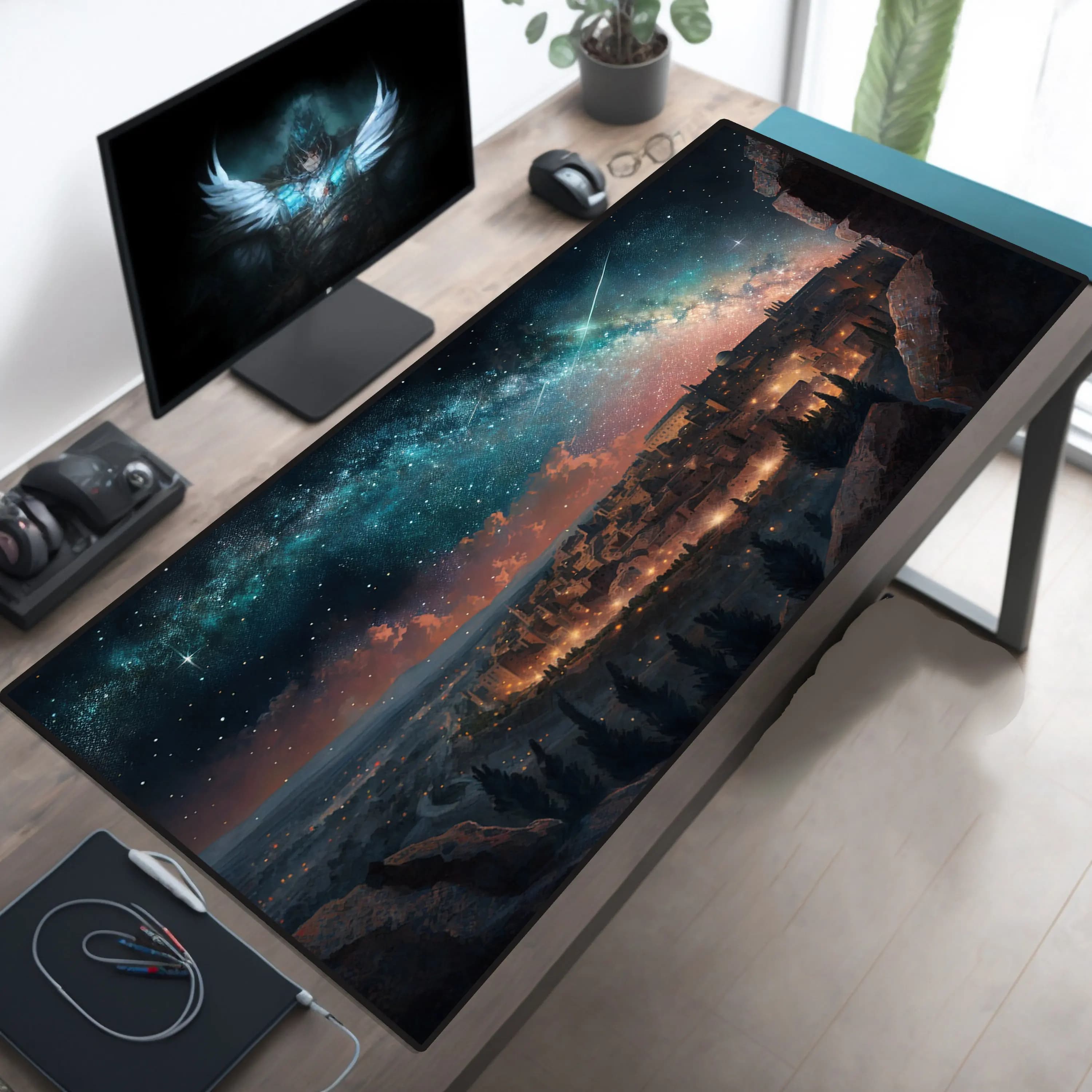Kawaii Playmat Ancient At Night Gaming Mousepad Laptop Office Accessories Computer Desk Mat Mouse Pad Gamer Keyboard Mouse Mats