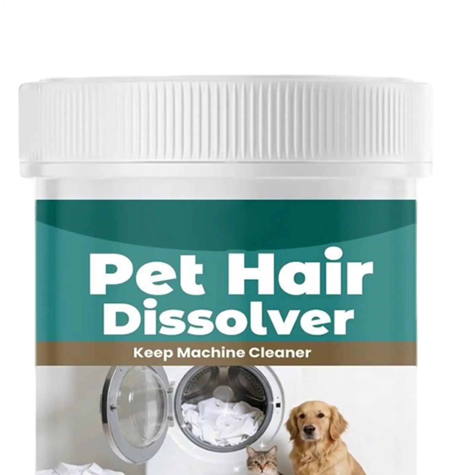 Detergente Sciogli Peli per Animali Domestici 100g, Additivo Multiuso per Lavatrice, Rimuovi Peli di Cane e Gatto