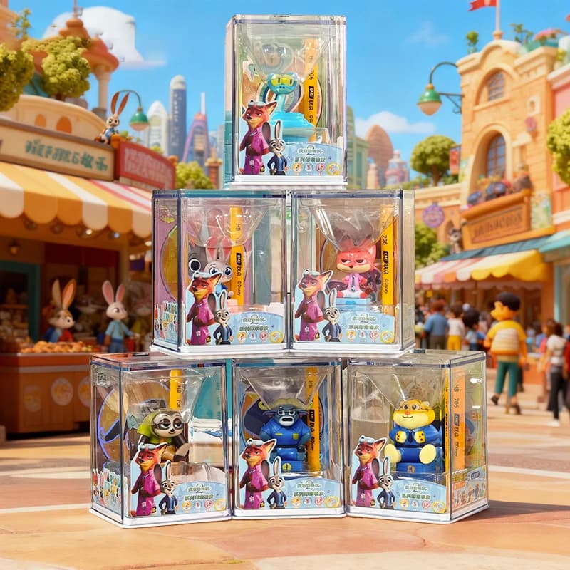 Disney Zootopia Officer Judy Hopps Nick Doll Flash Benjamin Bogo Modello Cartoon Fatto a Mano Ornamento da Scrivania Regalo per Bambini Giocattolo