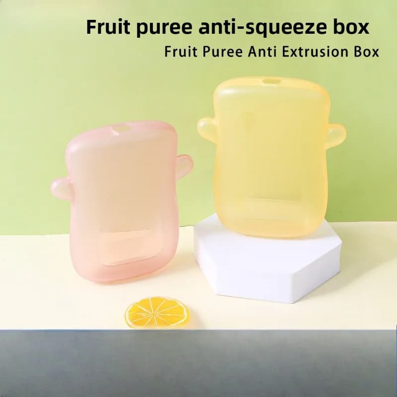 Scatola per purea di frutta anti-sprematura per neonati e neonati Borsa per yogurt per bambini Strumento per l'alimentazione Stoviglie per bambini Contenitore per alimenti per bambini