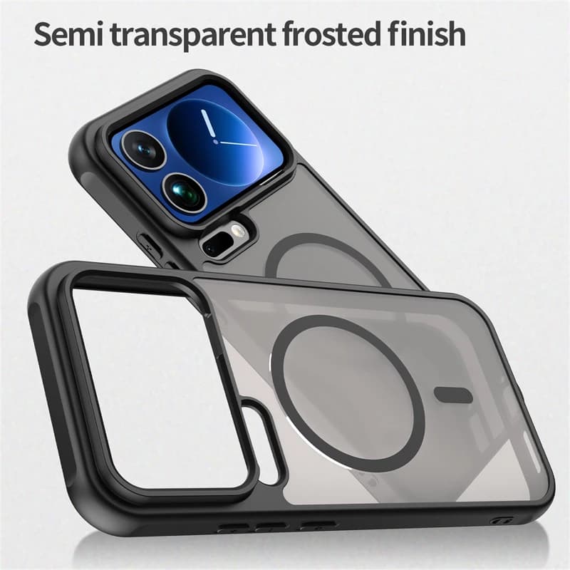 For Xiaomi 17 Pro Max 17 Pro Case Semi-Transparent Frosted Matte PC+TPU Anti-fingerprint Translucent Cover for Xiaomi Mi 17
