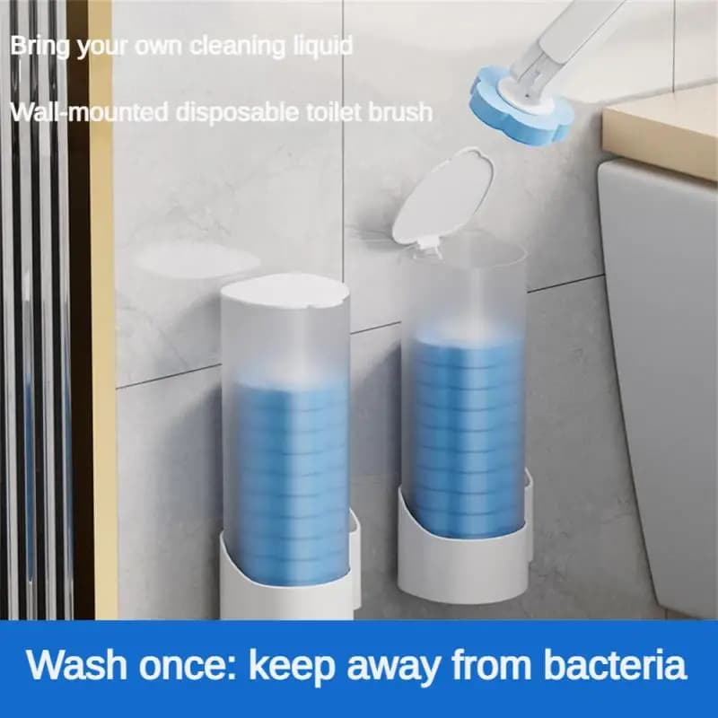 Scopino per Wc usa e getta portatile strumento per la pulizia a parete per la sostituzione del bagno testina accessori per Wc spazzola per la casa