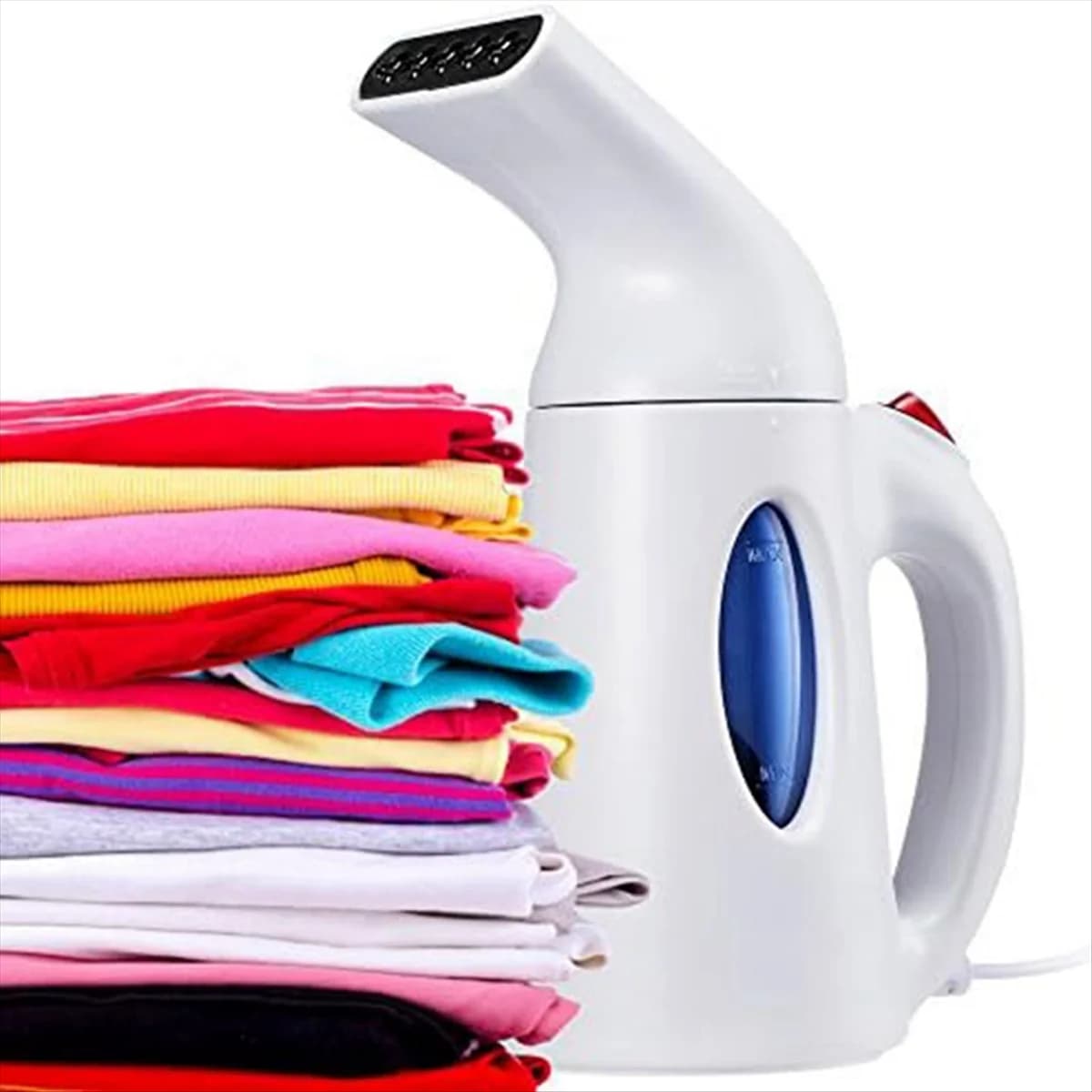 L68ASteamer per vestiti, design portatile portatile, 160 ml, vapore forte penetrante, rimuove le rughe, per la casa, i viaggi. Spina UE