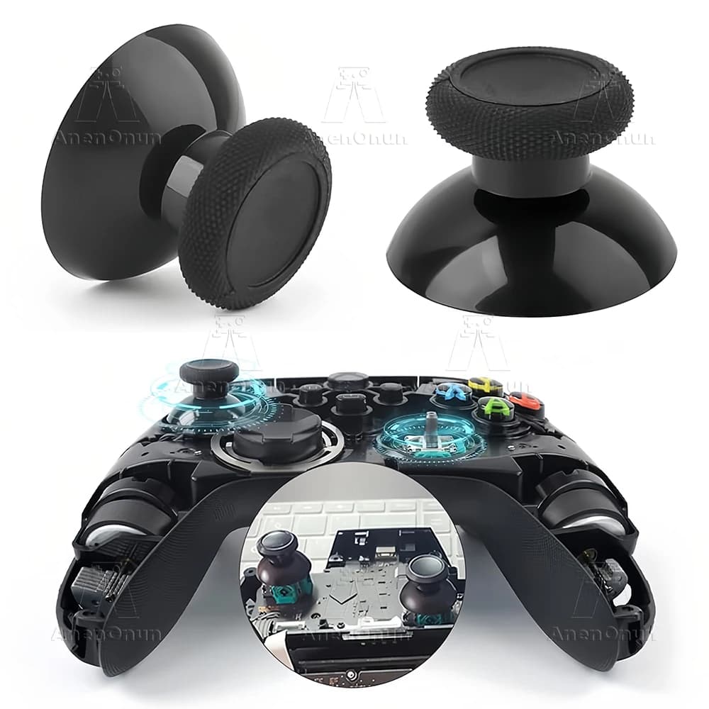 Controller Xbox Thumbstick Parti di ricambio premium Antiusura ABS antiscivolo + joystick in gomma Stick analogico Accessori durevoli