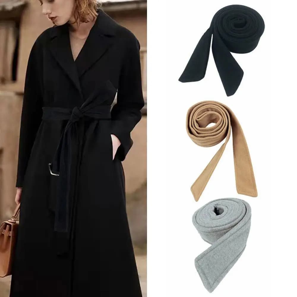 Maglione Giacca classica Cappotto Cintura Soprabito Cintura in finta lana Fascia in lana