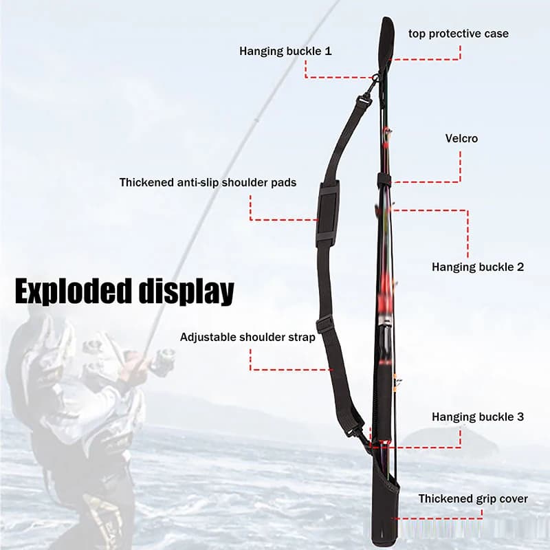 Practical protective bag for reel and fishing rod - 1PC adjustable glove bag