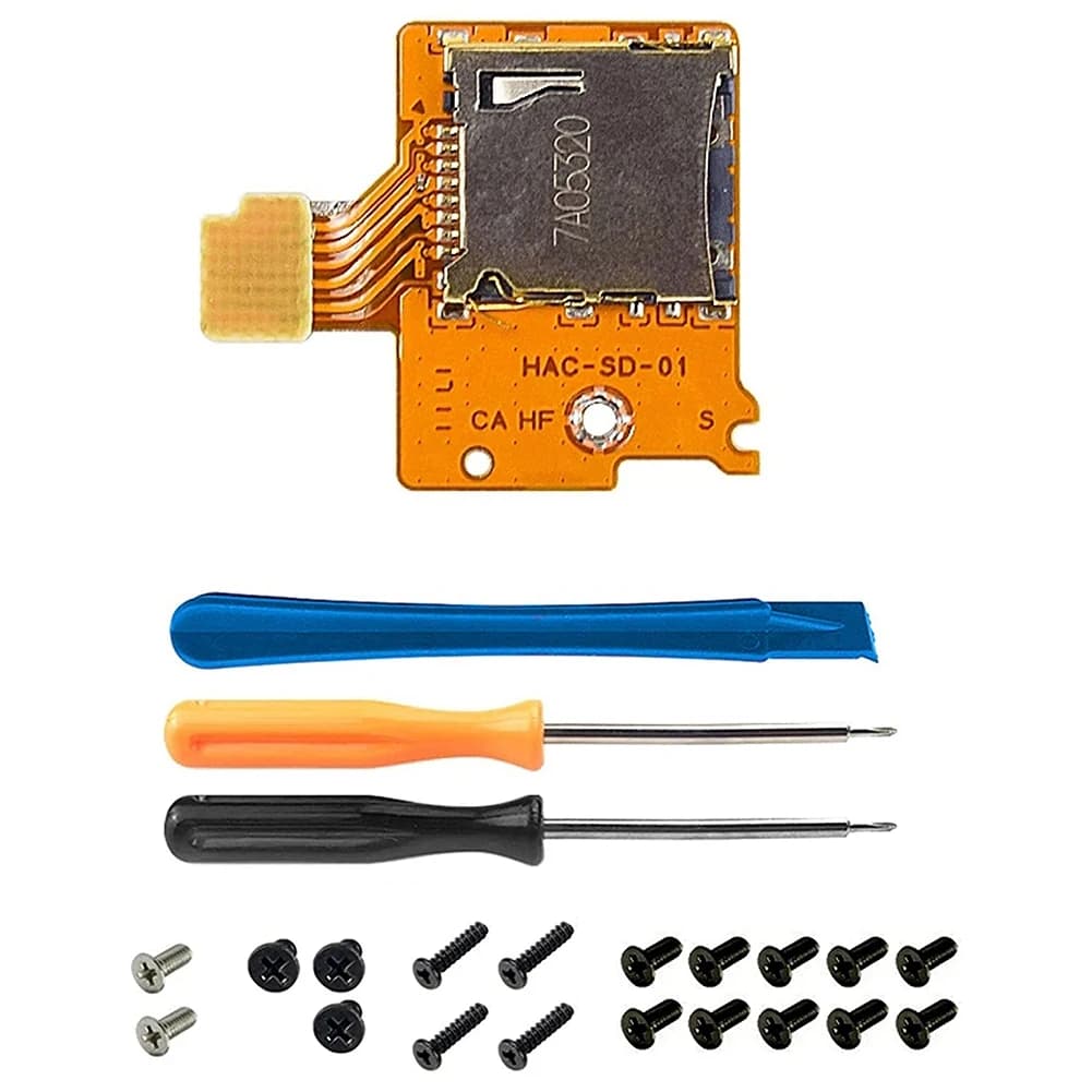 B02B-Micro-Sd Slot per scheda Sostituzione kit di riparazione Parti di riparazione per Nintendo Switch Ns Tf Slot per scheda SD