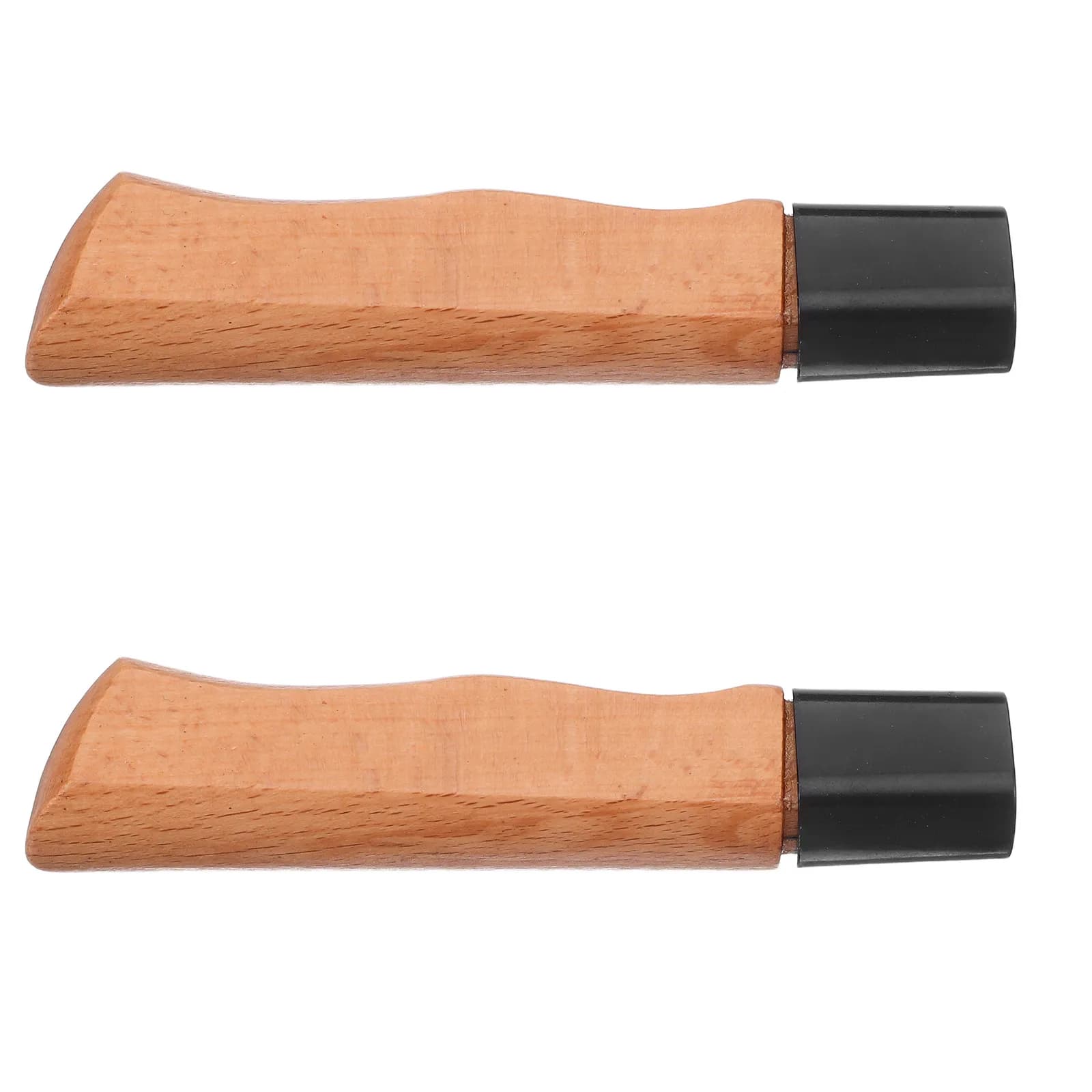 2 Pezzi Manico in Legno per Coltello da Cucina, Ricambio Ergonomico Antiscivolo, Accessorio per Riparazione, Materiale per Manici di Coltelli