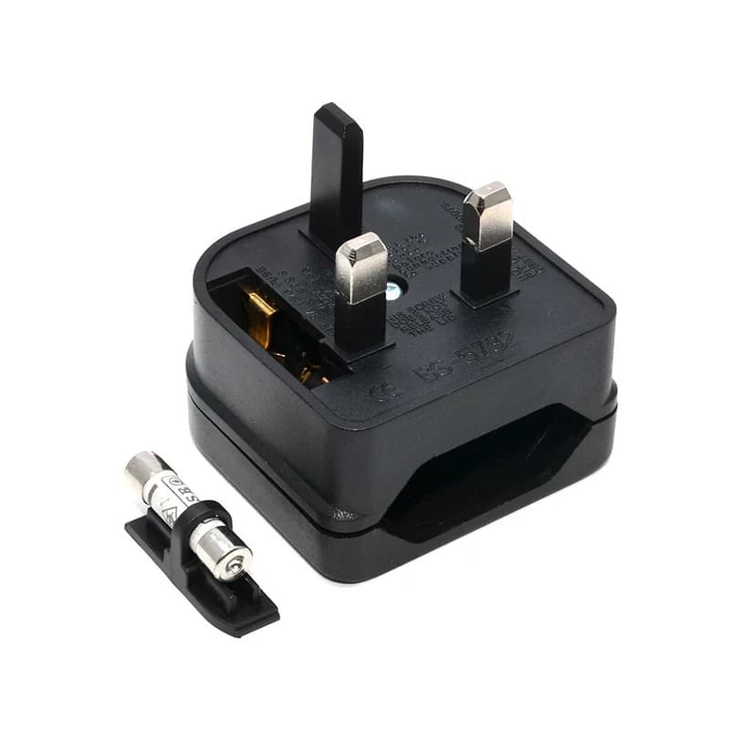 Adattatore da Viaggio da Presa Europea a 2 Pin a Presa UK a 3 Pin, Convertitore di Alimentazione, Caricatore, Presa di Corrente