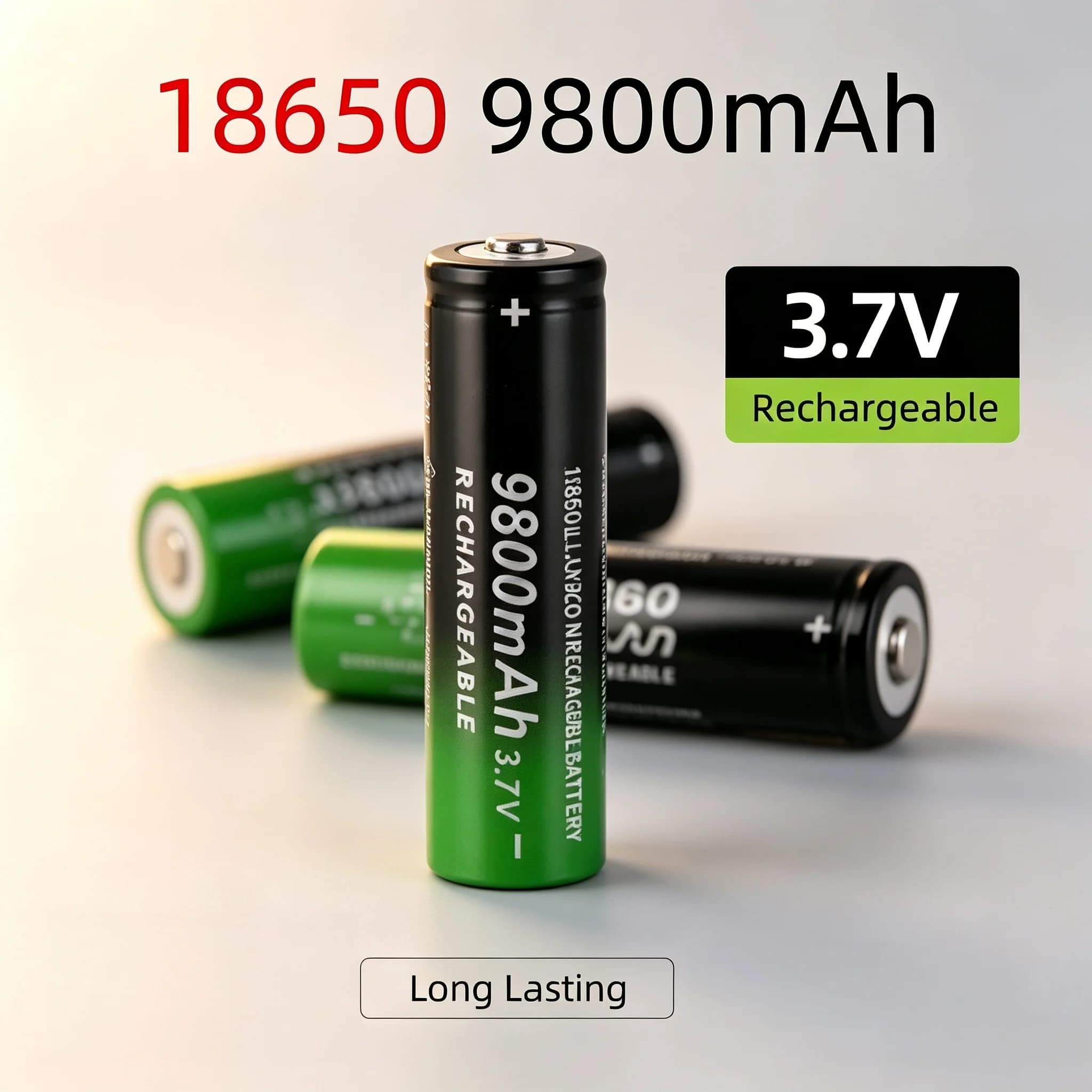 18650 9800mah 3.7V High Quality Fast Charging 18650 Li Ion Battery Flashlight Charging Battery Large Capacity Power Bank Fan