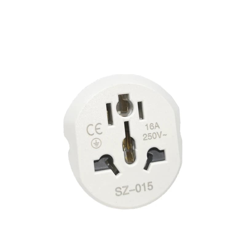 Universal Travel Adapter Converter 16A 250V EU Plug with 2 Round Sockets for Korea AU US UK CN to EU KR High Quality Wall Socket