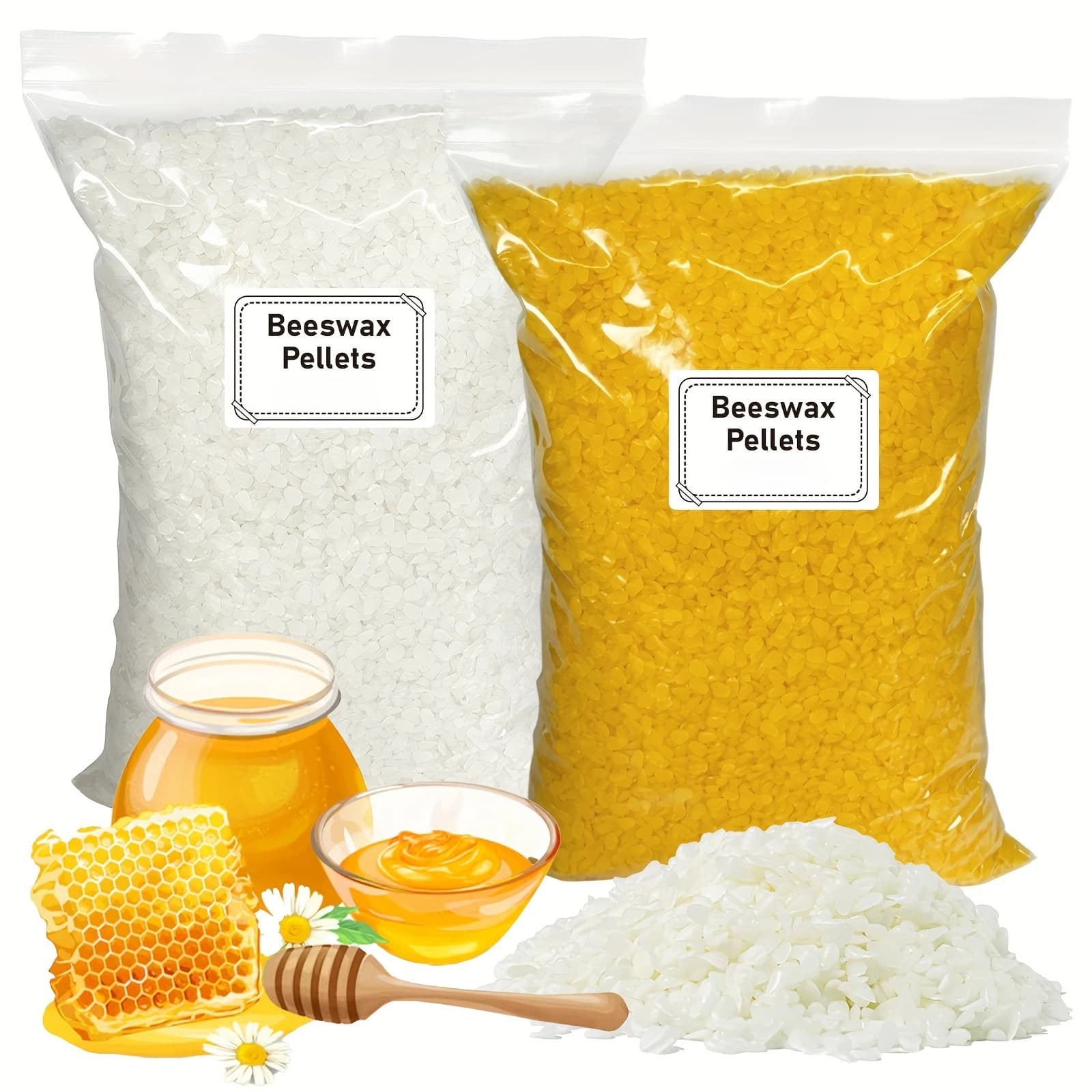 1000g/500g/200g bees wax for the creation of hand-made candles, material for shaping DIY wax, wax mold material, for the creation of festive candles