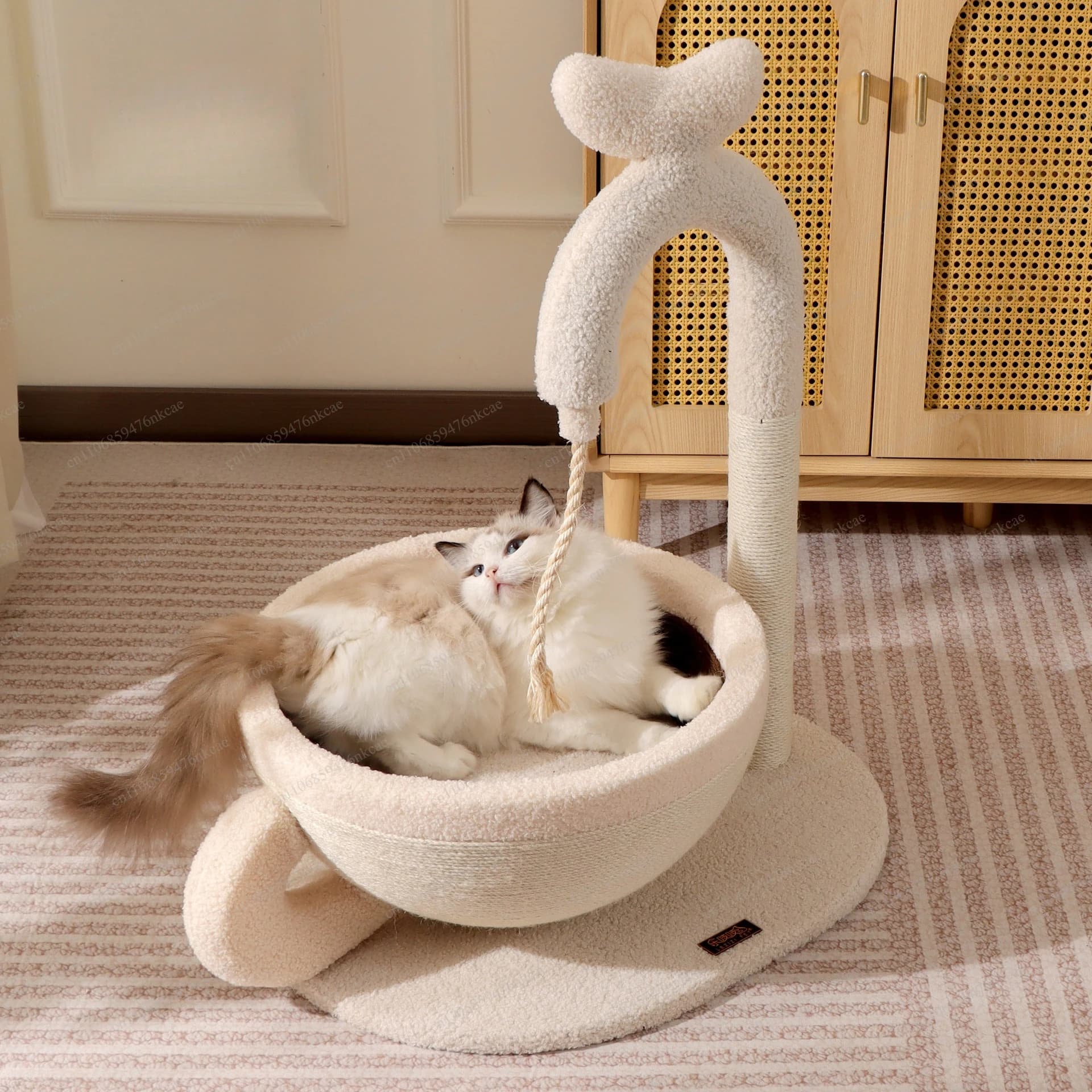 Sisal cat scratching board cat litter integrated, plus size cat scratching basin grinding claw