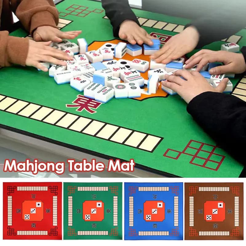 Tappetino Mahjong cinese per ridurre il rumore tappetino da tavolo antiscivolo per giochi da tavolo Silence Waterproof Home Party protezione da tavolo Mah-Jong