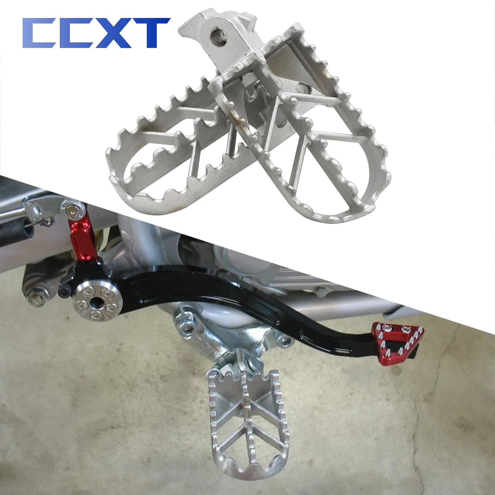 Dirt Bike In Acciaio Inox Moto Peg Resto Pedale Pedane Per Honda XR XRF CRF 50 50R 70 100F Motocross Parti Universali