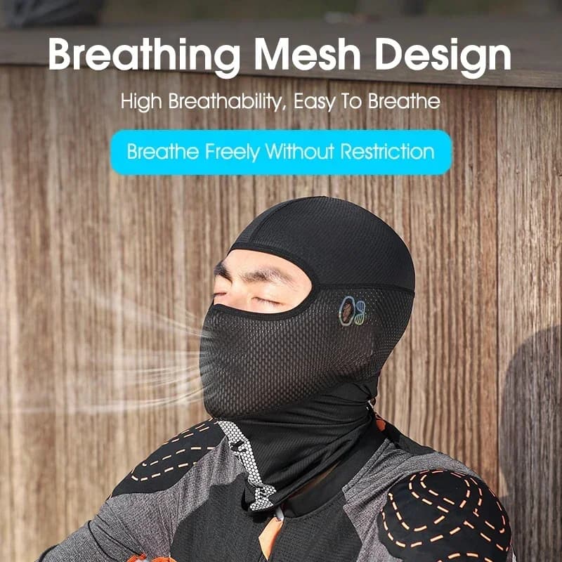 WEST BIKING Passamontagna estivo per uomo Cappellini da ciclismo con visiera Protezione UV integrale Maschera in rete Riflettente Raffreddamento Attrezzatura sportiva
