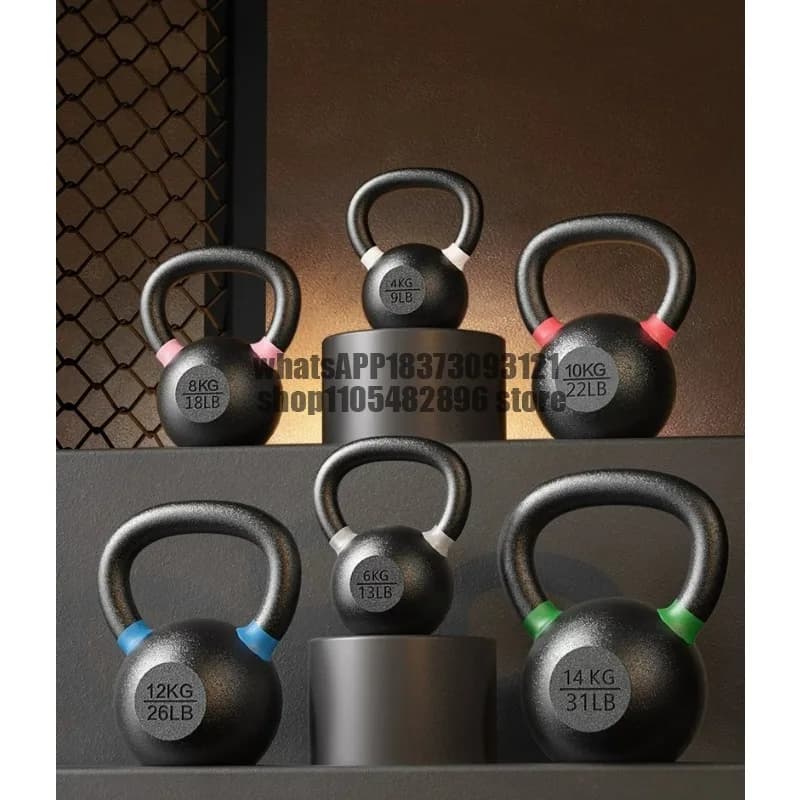 Solid cast iron kettlebell men's fitness home throwing kettlebell thin belly exercise