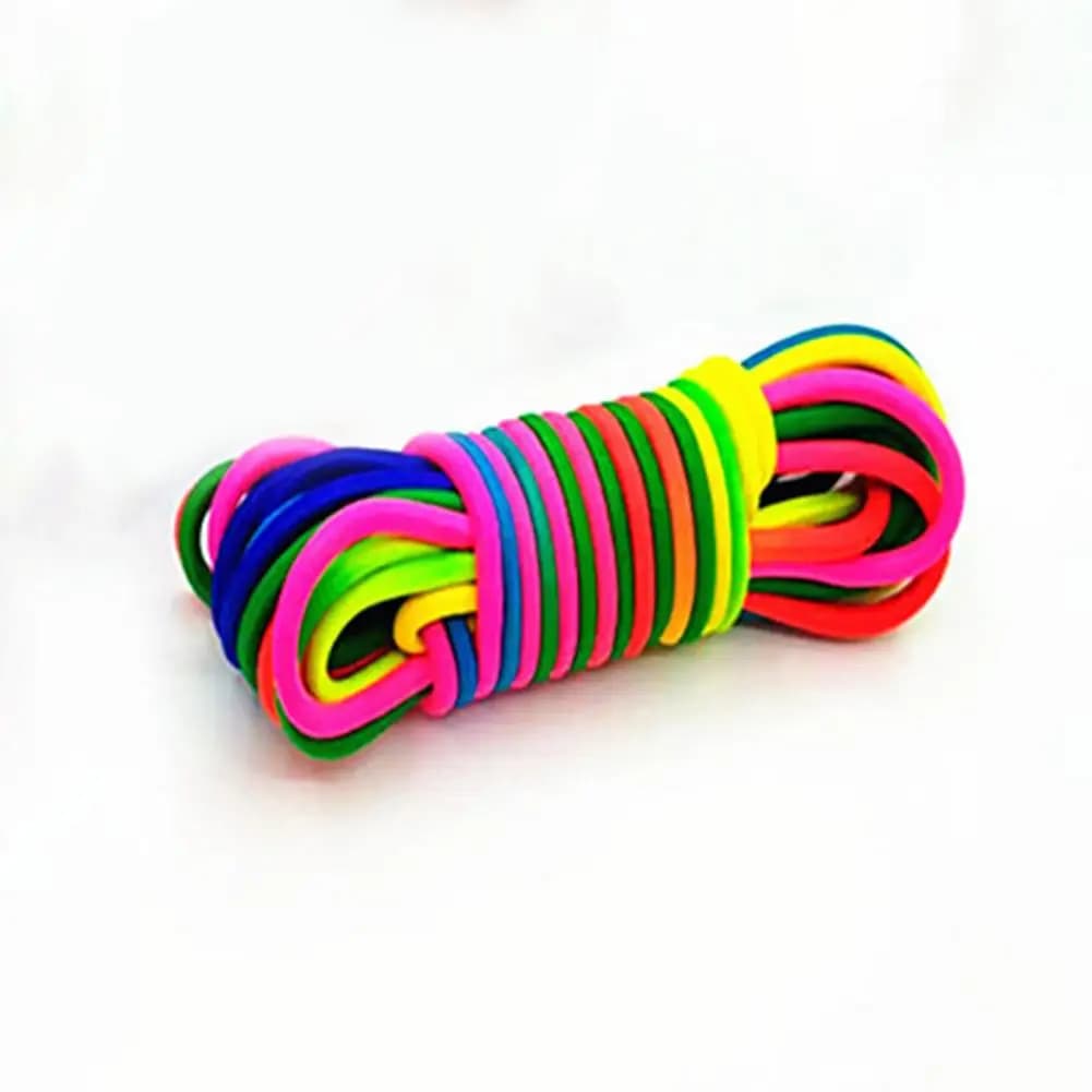 Practical Jump Rope Reusable Rubber Band Game Wear Resistant Rubber Band Skipping Rope Toy Bouncy Game Entertainment