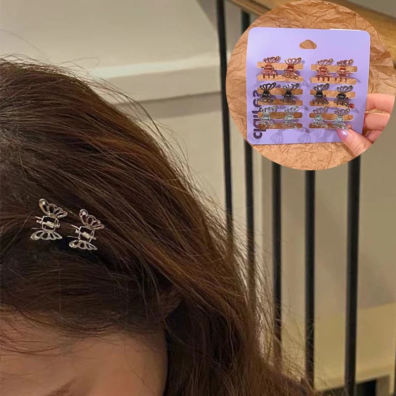 Dolce e fresco mini farfalla forcina ragazza bambino metallo scavato animale artiglio dei capelli fermaglio per capelli copricapo coda di cavallo decorare accessori per capelli