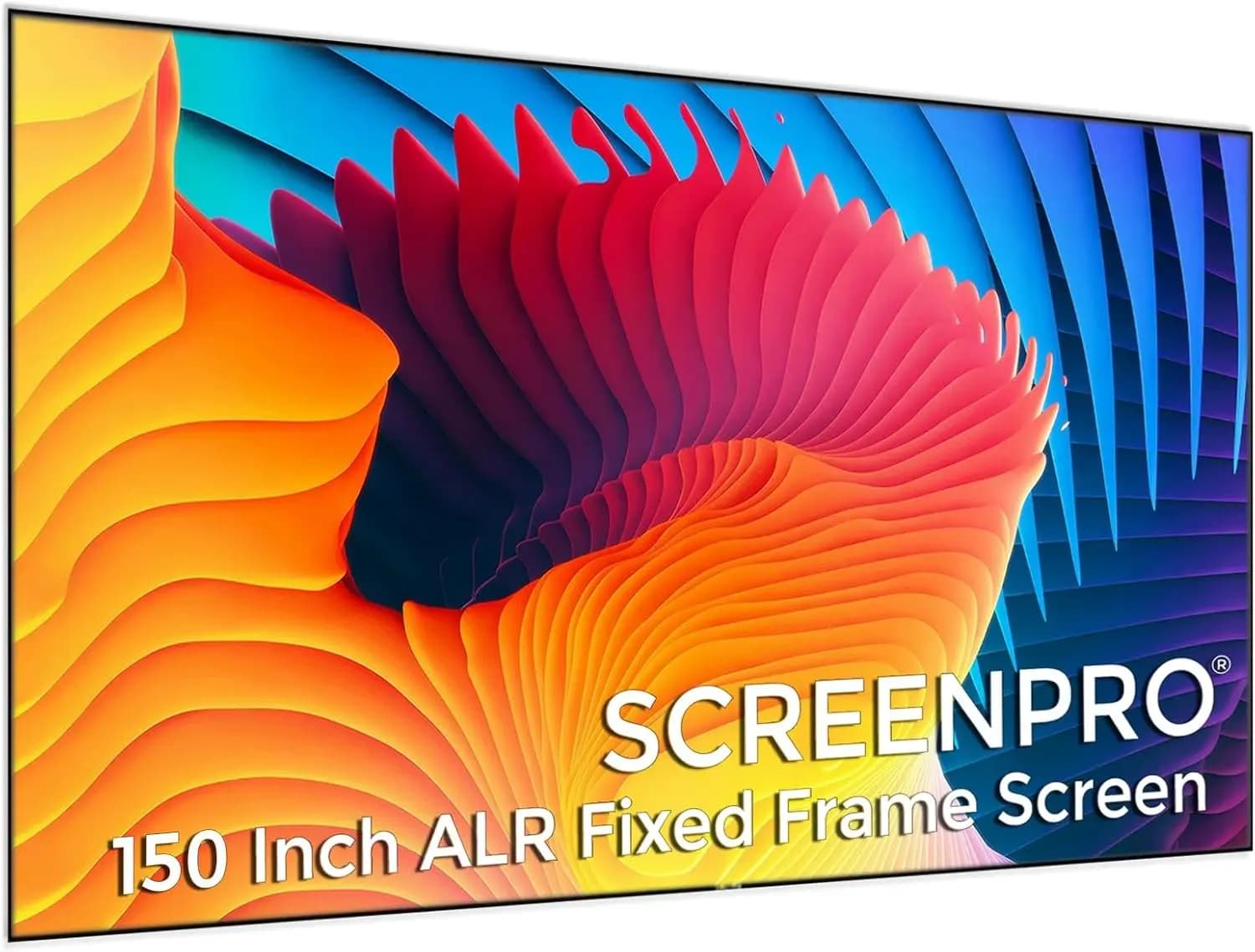 Schermo per Proiettore da Parete Max 150" 16:9 T Prism, Schermo di Proiezione con Rifiuto della Luce Ambientale per Proiettore a Tiro Ultra Corto 4K 3D