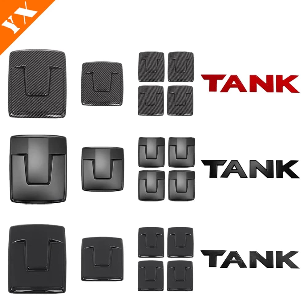 Per GWM Tank 700 hi4t Accessori 2024 2025 Volante Dell'automobile Logo Anteriore Posteriore Logo Ruota Auto Logo Adesivo Decor Copertura Trim