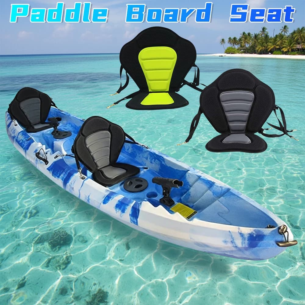 Sedile regolabile per SUP, kayak, canoa, con schienale imbottito per kayak, canoa, barche a remi, barche da pesca