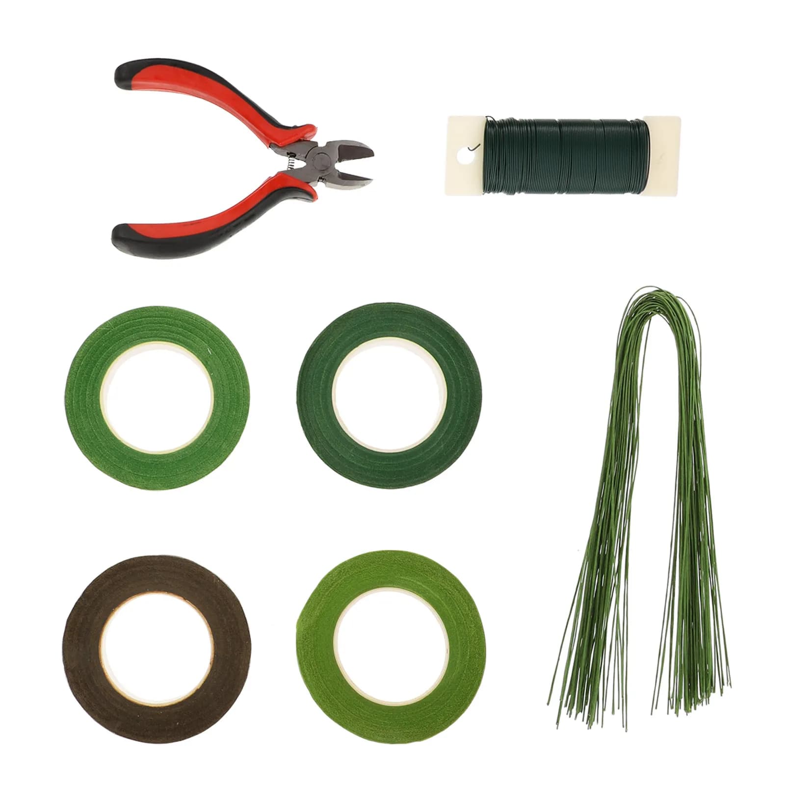 1Set Flower Package Making Tool Kit Includes Floral Tape Wire Pliers Stem Wrap Tools for Dried Flowers DIY Crafts Scrapbooking