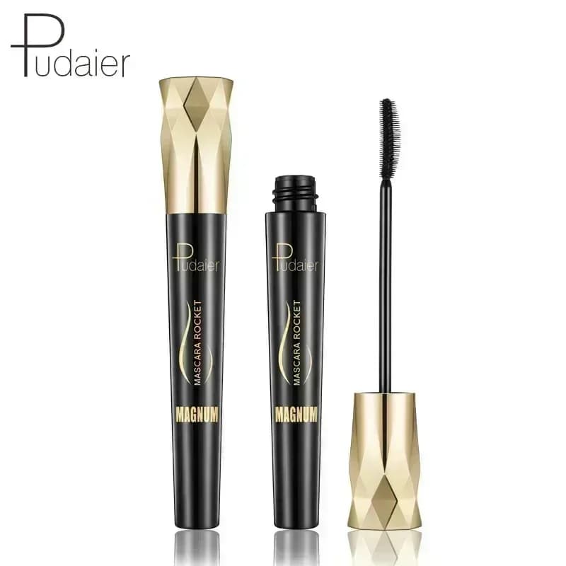 Pudaier Crown Mascara Mascara nero allungante riccio spesso Impermeabile Idrata a lunga durata Non sbiadisce Cosmetici di colore naturale 8ml