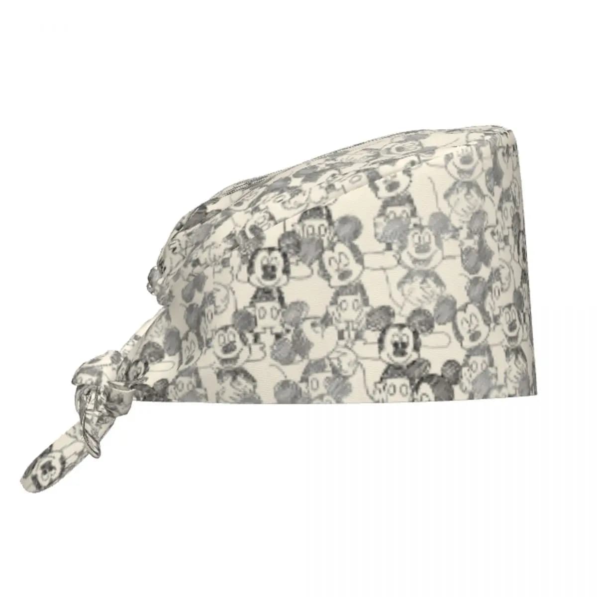 Personalizzato Interessante Topolino Pulizia Berretto da lavoro Comodo Uomo Donna Scrub Cap Cappello chirurgico Infermiera Scrub Cappello per Dentista