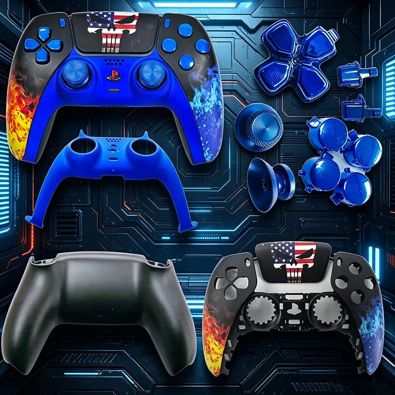Guscio di Ricambio per Controller PS5, Cover Inferiore, Guscio Protettivo per Touchpad, Accessori Fai-da-Te