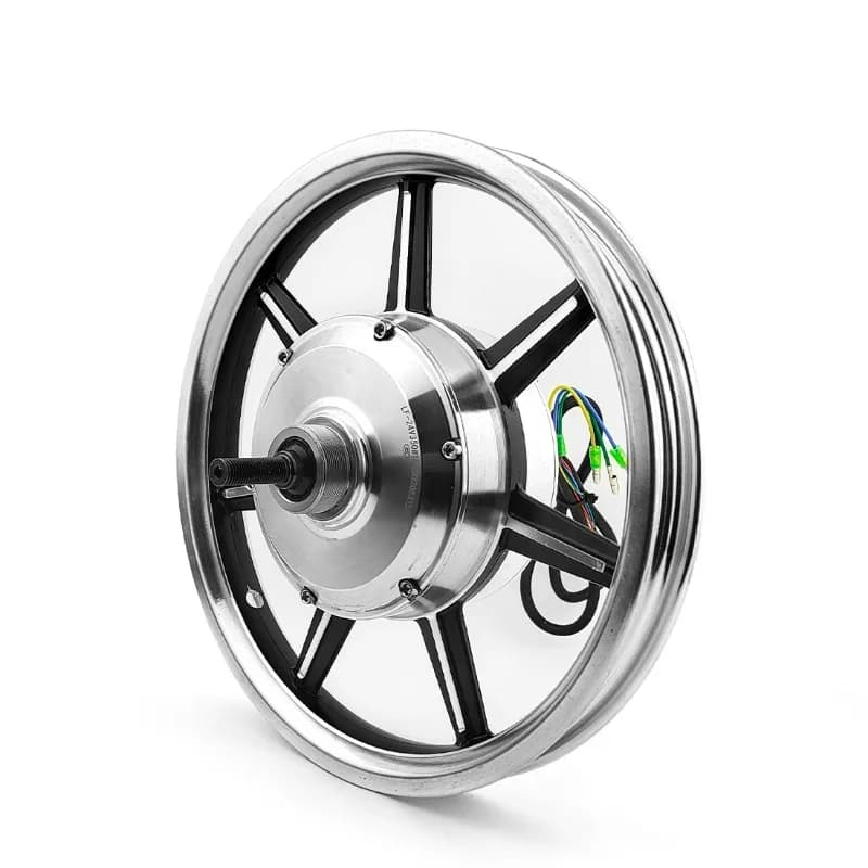 Motore brushless con ingranaggi da 36V 350W e ruota da 14 pollici per bicicletta elettrica con trazione posteriore