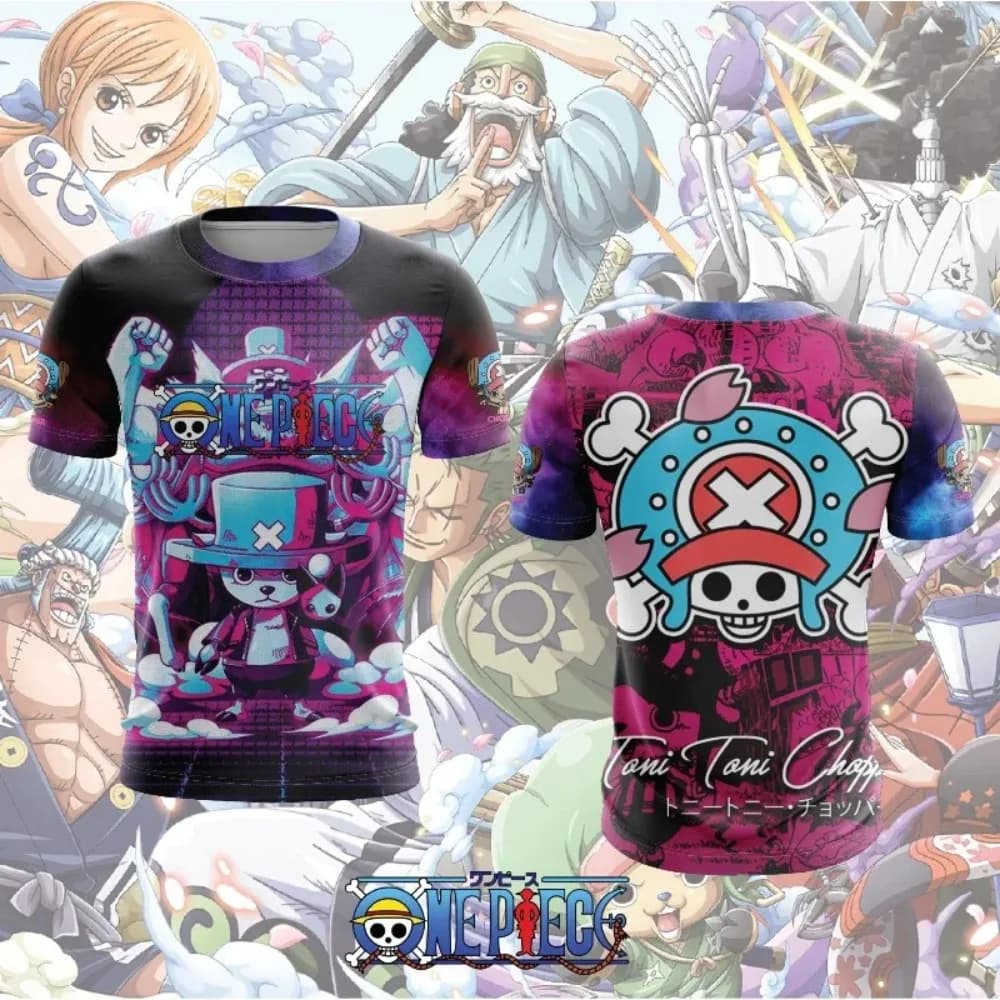 Nuova T-shirt Sportiva Estiva 2026 D. Luffy One Piece Anime con Stampa 3D, Casual e Traspirante per Uomo