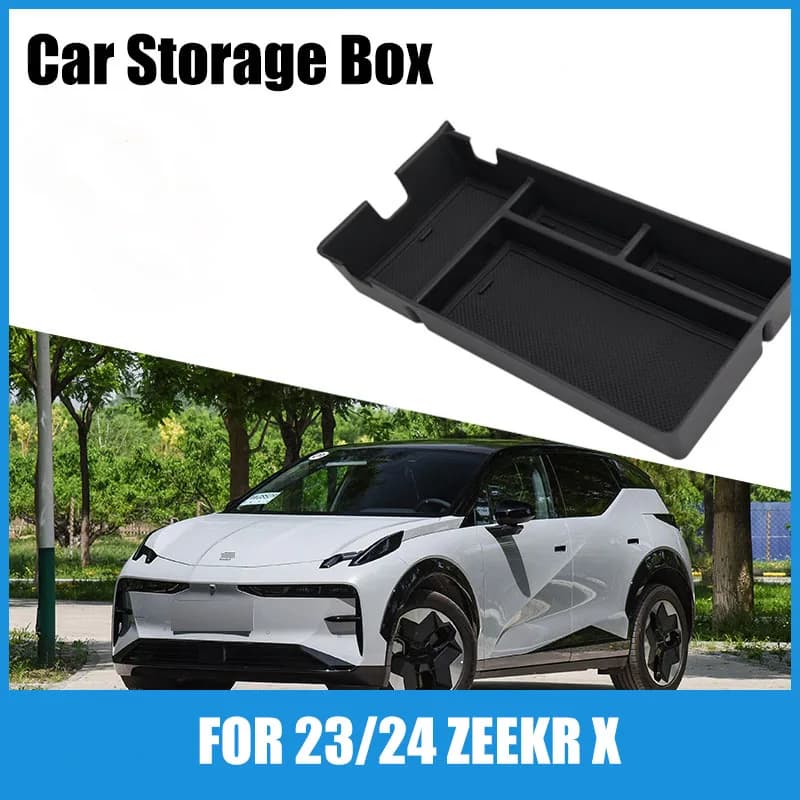 Adatto per 23/24 ZEEKR X scatola bracciolo posteriore scatola portaoggetti scatola portaoggetti accessori per auto
