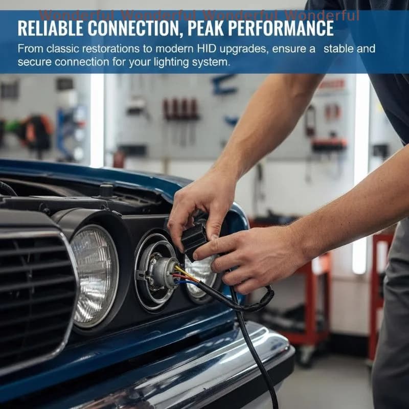 HB2 Portalampada Connector for Car Spotlights with High Temperature Resistance for Harness Installation