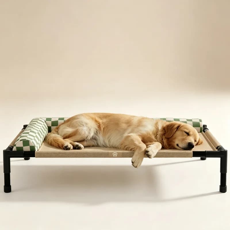 Dog Cot Replacement Cover Detachable Washable Moisture Proof Only Bed Cloth Breathable Durable Sheet For Small Medium Dogs