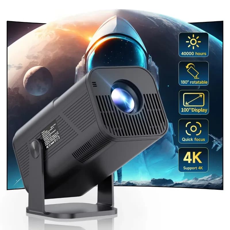 Videoproiettore 4K all'ingrosso Proiettori esterni Full Hd Home Cinema Mini proiettore LED Smart TV portatile