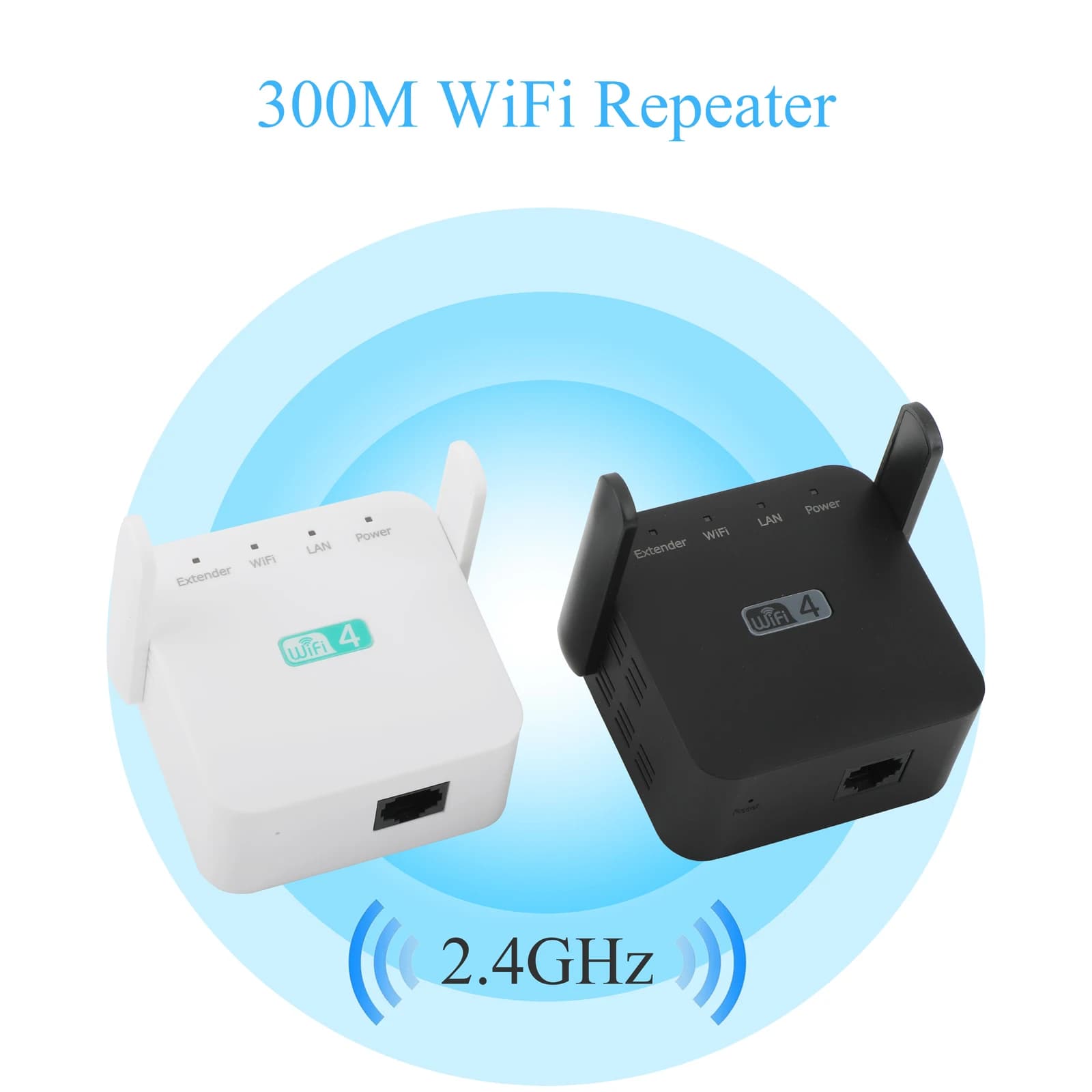 Antenna esterna wireless WIFi 300M ripetitore 2.4G per US/EU/UK per casa e piccolo ufficio