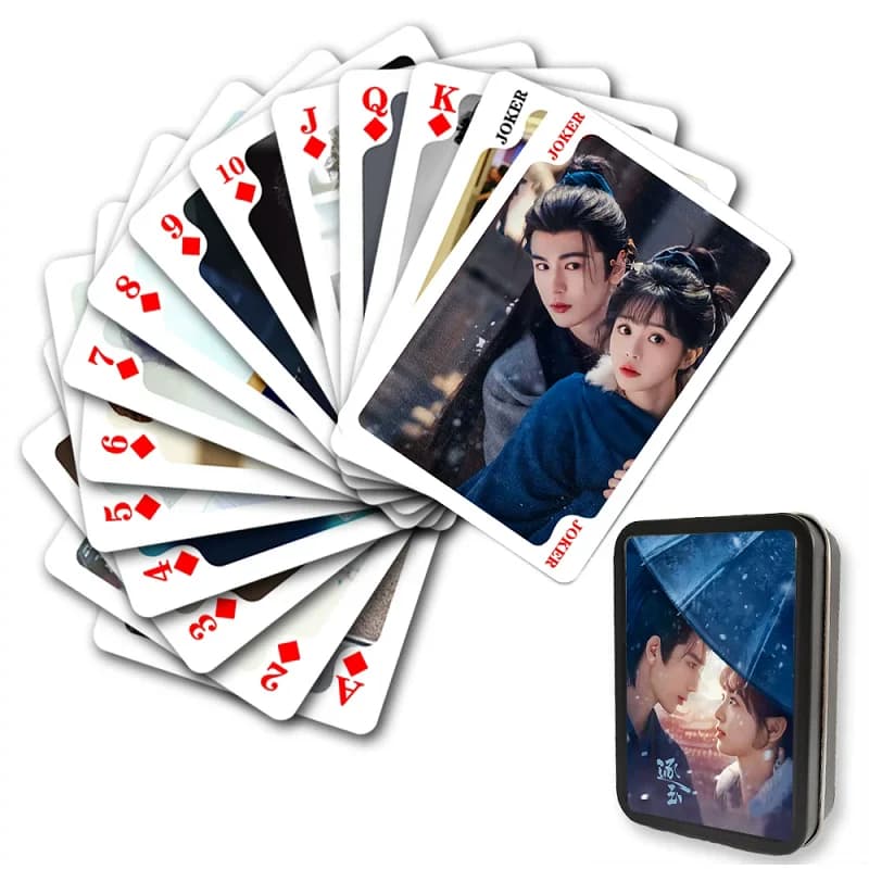 Zhang Linghe Tian Xiwei Poker Cards - Pursuit of Jade Xie Zheng Fan Changyu Collectible Playing Cards Chinese Drama Merch Gift