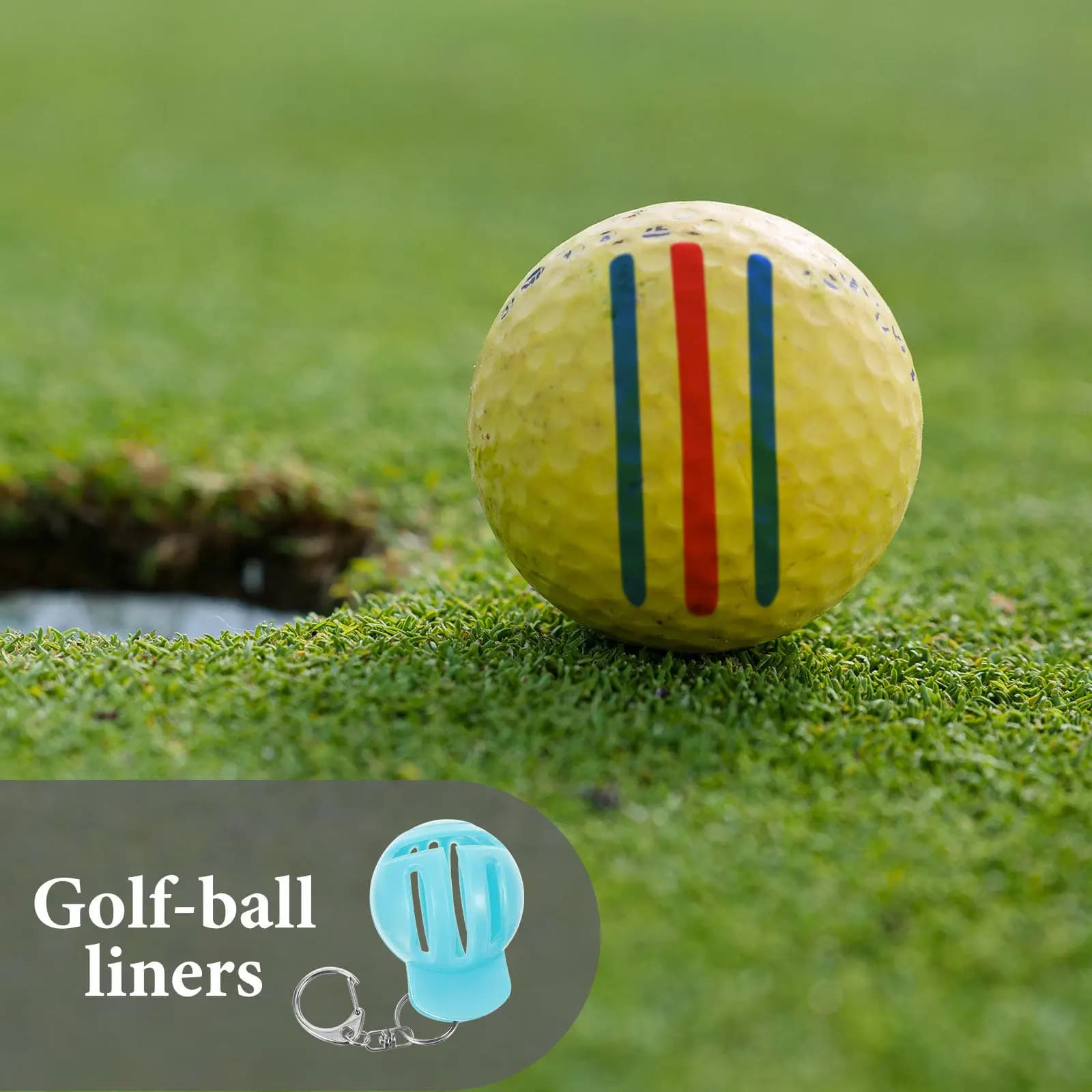 Marcatore per Allineamento Palline da Golf in Plastica e Metallo, Compatto e Leggero, Accessorio Portatile per Allenamento Golf