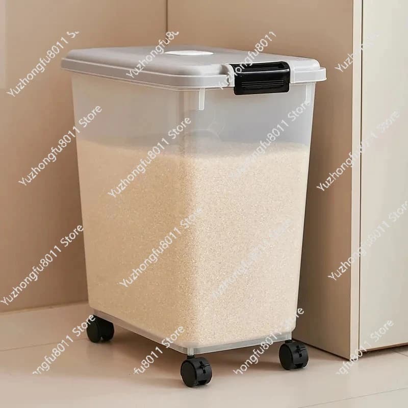 Container Sealed for Rice, Food Grade Box, Anti-Insect Container and Anti-Umidity for Kitchen and Dispense