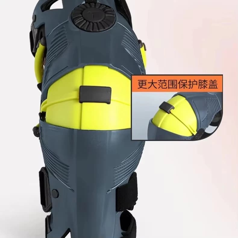 Asse esoscheletro mobile Guscio rigido Attrezzatura per la guida del motociclo Ginocchiere protettive da strada Mx Ginocchiere da motocross EvA